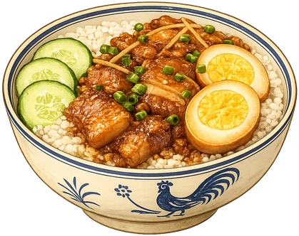 Cơm Thịt Kho Trứng — Karamelvarkensvlees met ei