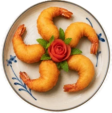 Tôm Chiên Bột — Garnalenkoekjes